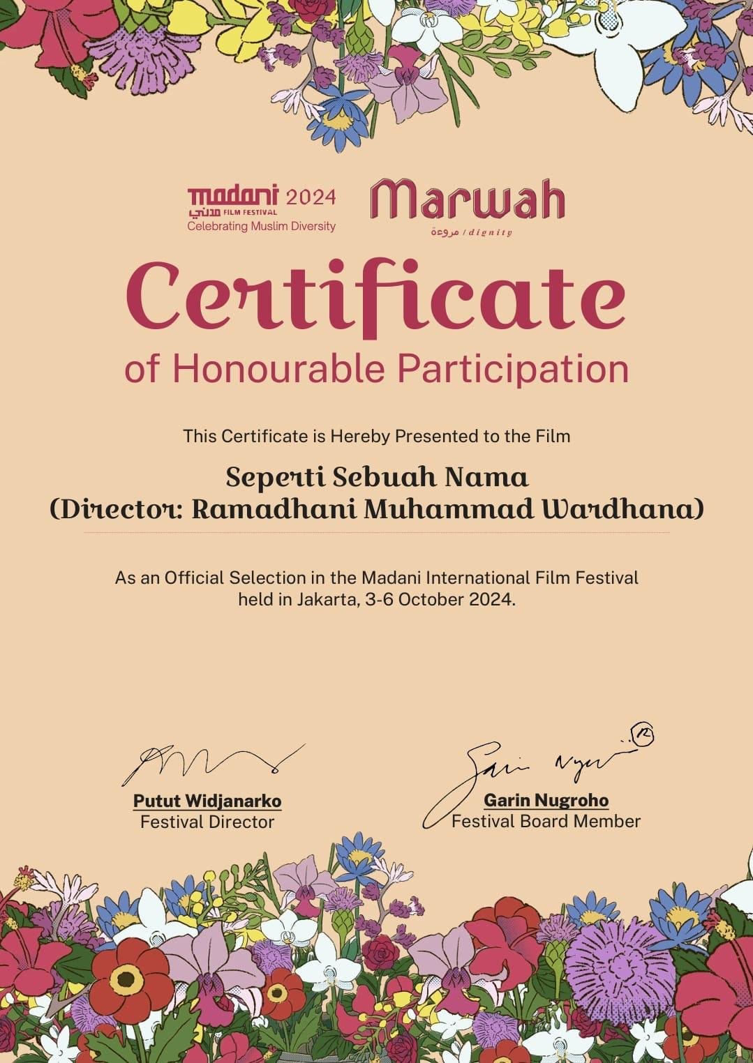 Official Selection — Madani International Film Festival 2024