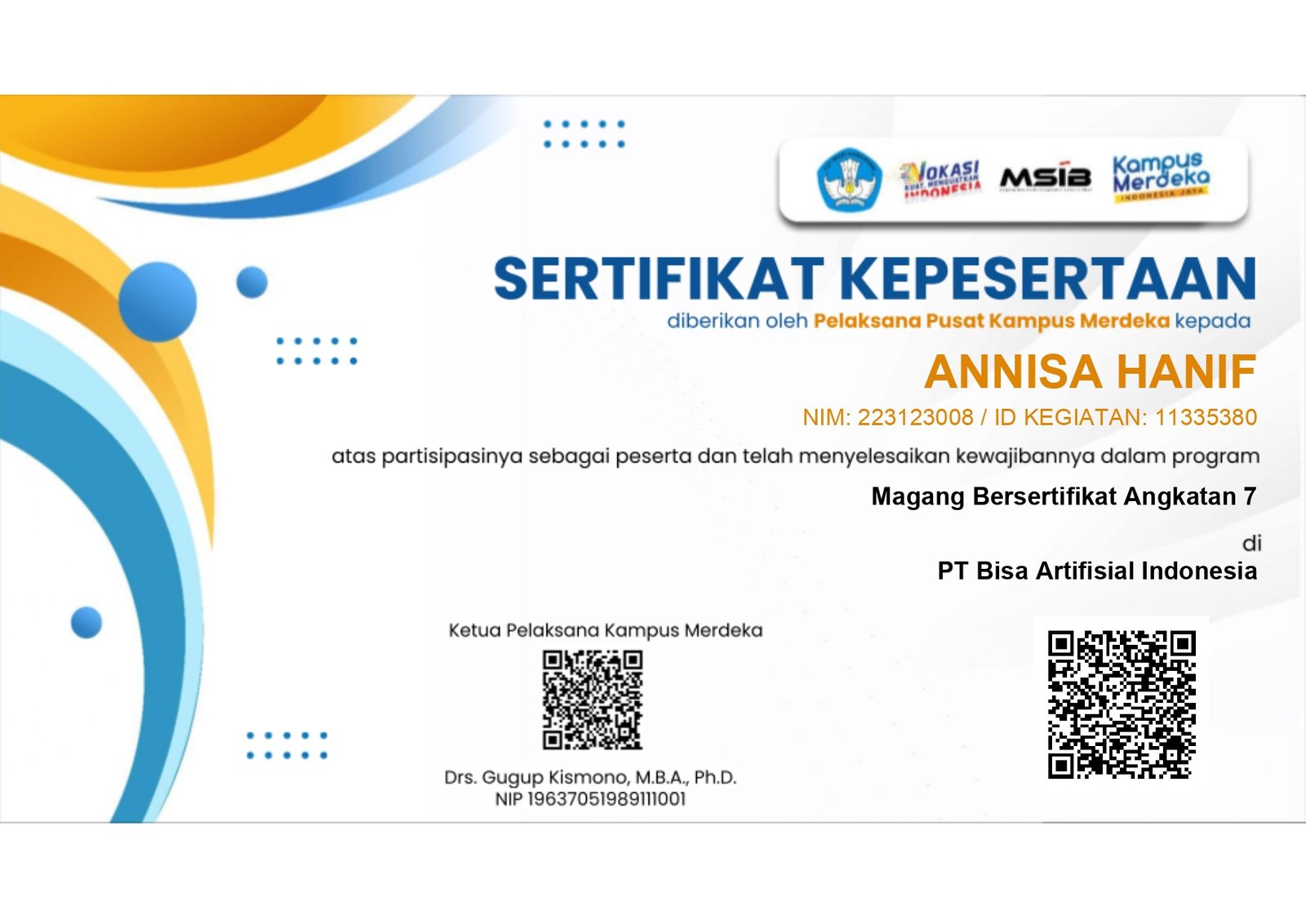 Intern Kampus Merdeka - Kemendikbud