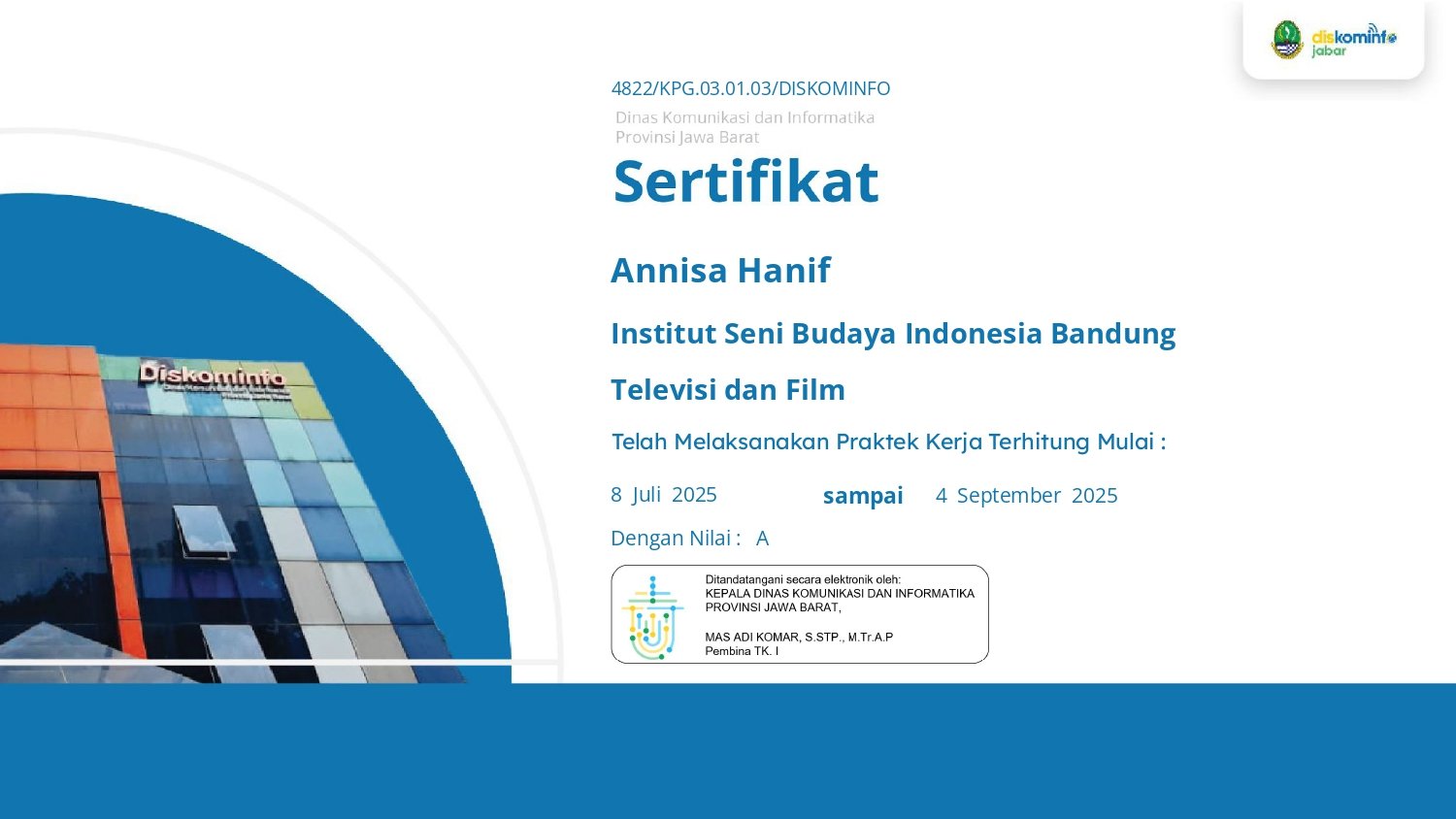 Intern di Diskominfo Kota Bandung (Jabar Saber Hoaks)