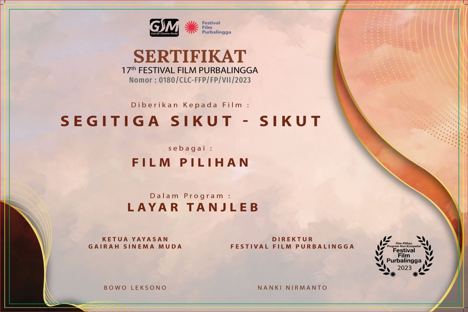 Official Selection — 17th Festival Film Purbalingga