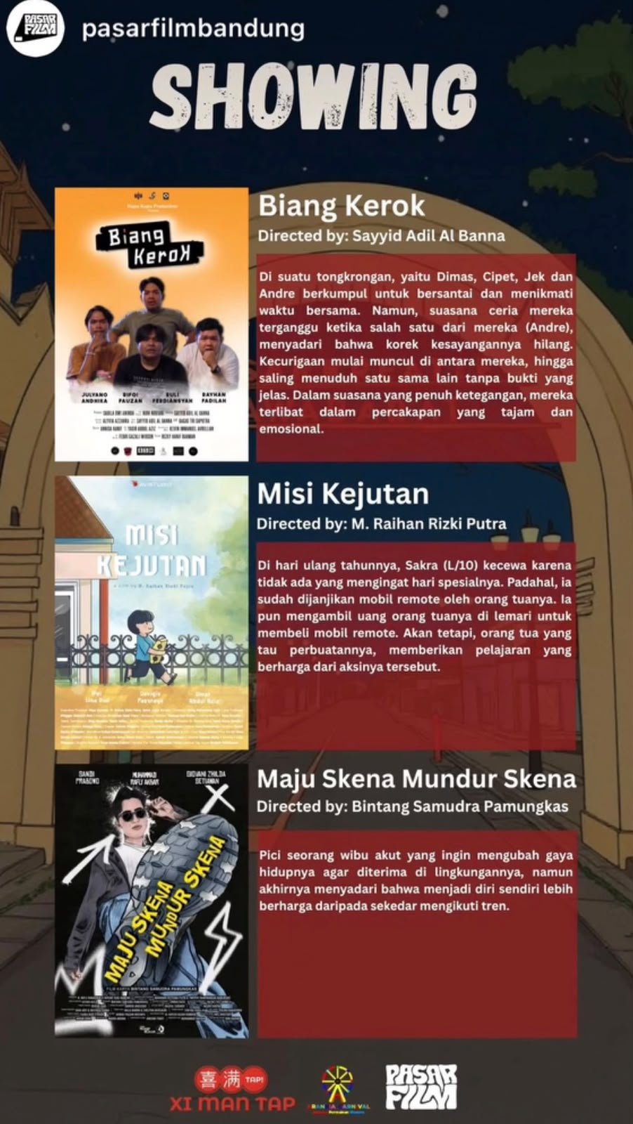 Biang Kerok – Pasar Film Bandung Showing